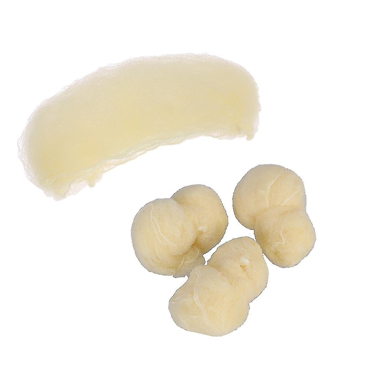 100pcs Hair Nets Invisible Elastic Mesh (gold)