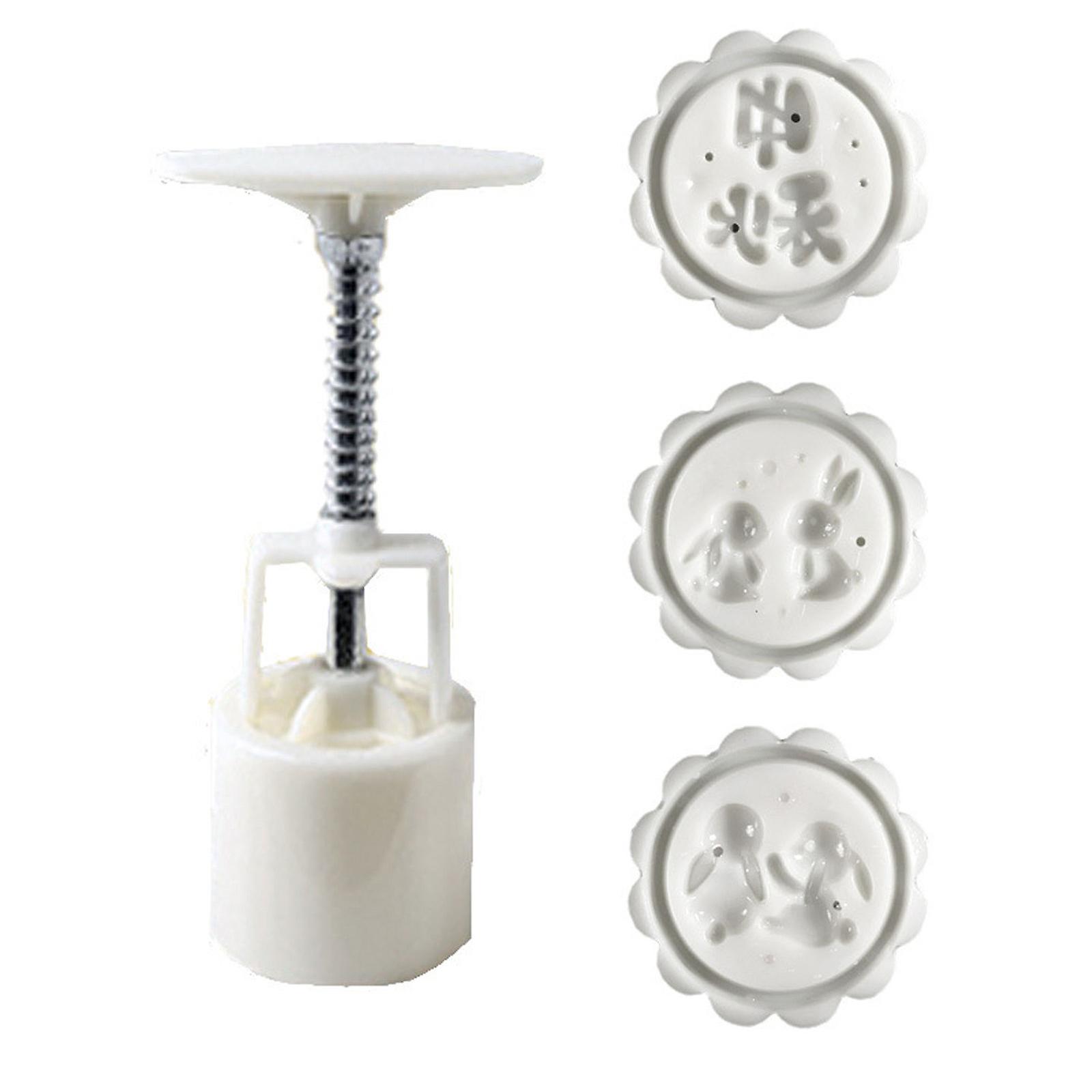 Mooncake Mold Hand Press Mooncake Cutters Rabbit Shaped Pastry Decorating Tools