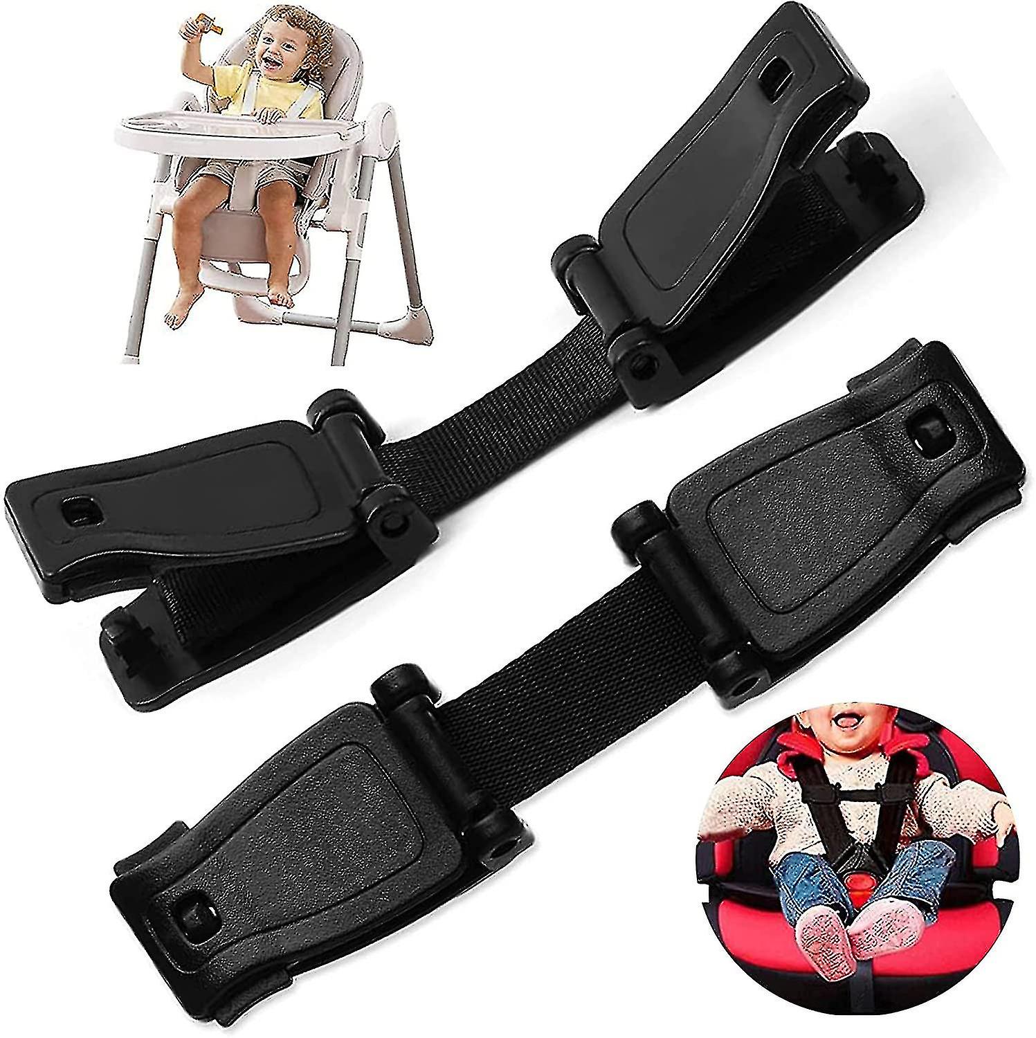 2pcs Car Seat Anti Escape Harness Baby Chest Clip, Prevent Kids Taking Their Arms Out Of High Chairs