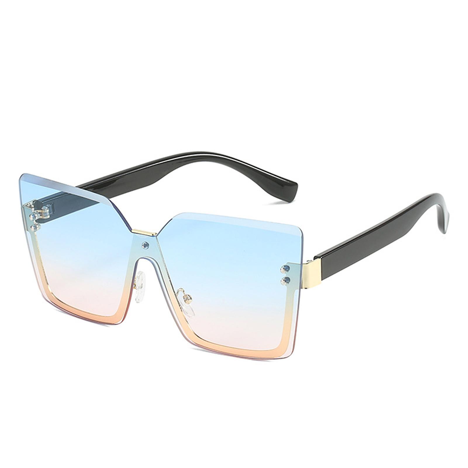 Large Frame Integrated Sunglasses Oversized Frame Deep And Saturated Image Colors For Sports And Outdoor Activities