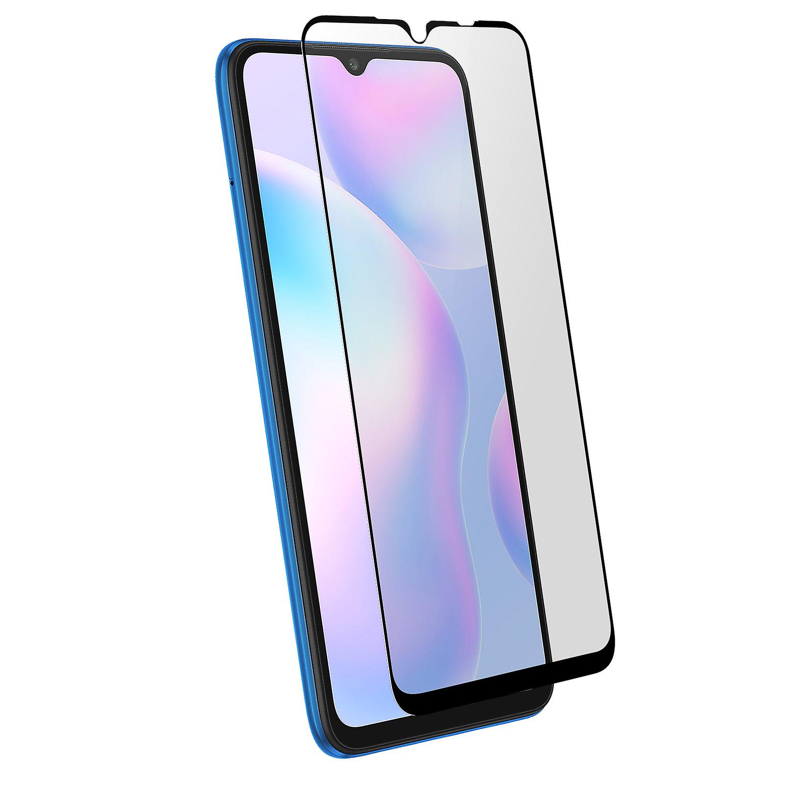 Screen protector for Xiaomi Redmi 9A / 9C Beveled Tempered Glass - black outline