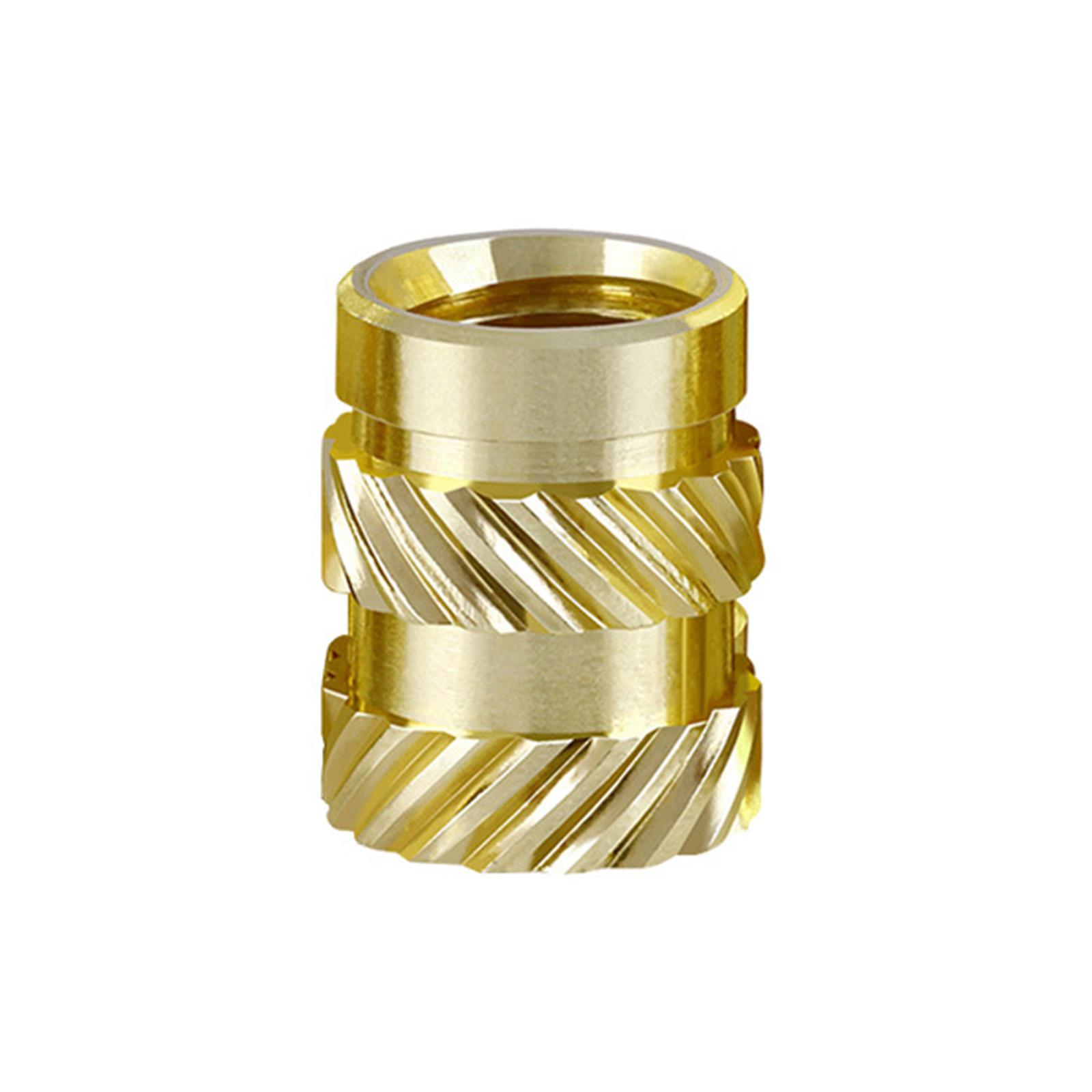 50pcs M3 M4 M5 Kobber Mutter Varm Smelte Oppvarming Molding Nøtter Dobbel Twill Knurled
