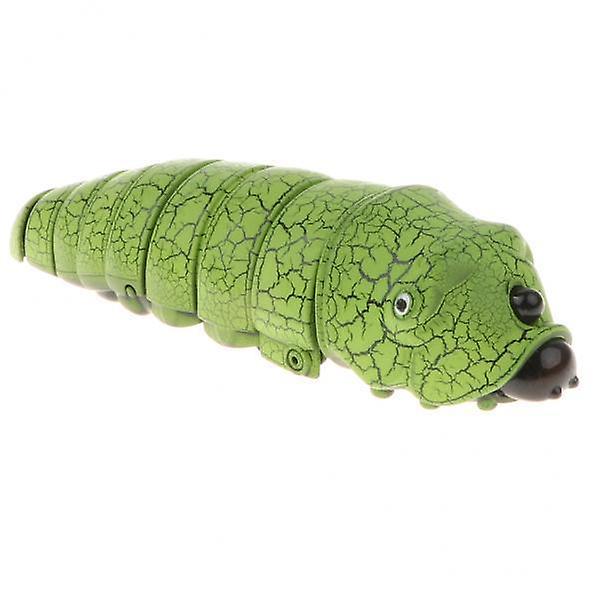 2x4'' Realistic Remote Control Caterpillar RC Bug Toy Party Prank Trick Green