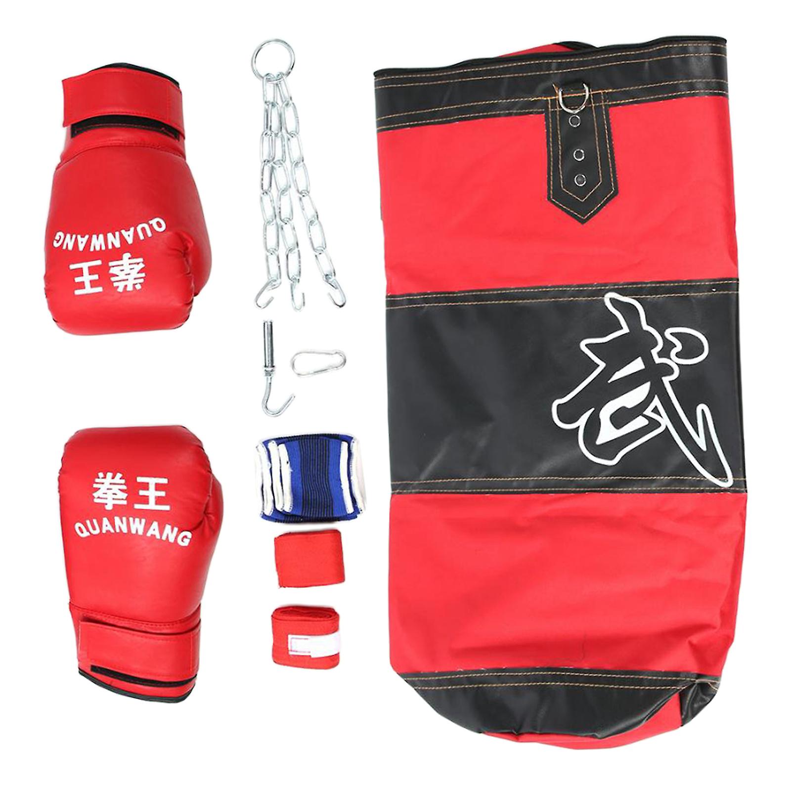Empty Boxing Bag Punching Sandbags Martial Art Kickboxing Training Aids 80cm