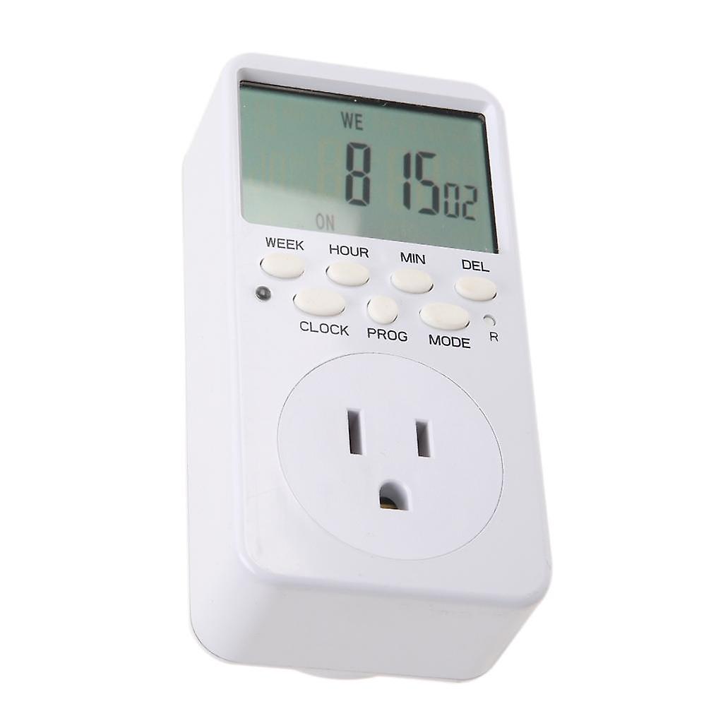 Weekly Programmable Outlet Wall Switch LCD Digital Plug-in Timer Switch C