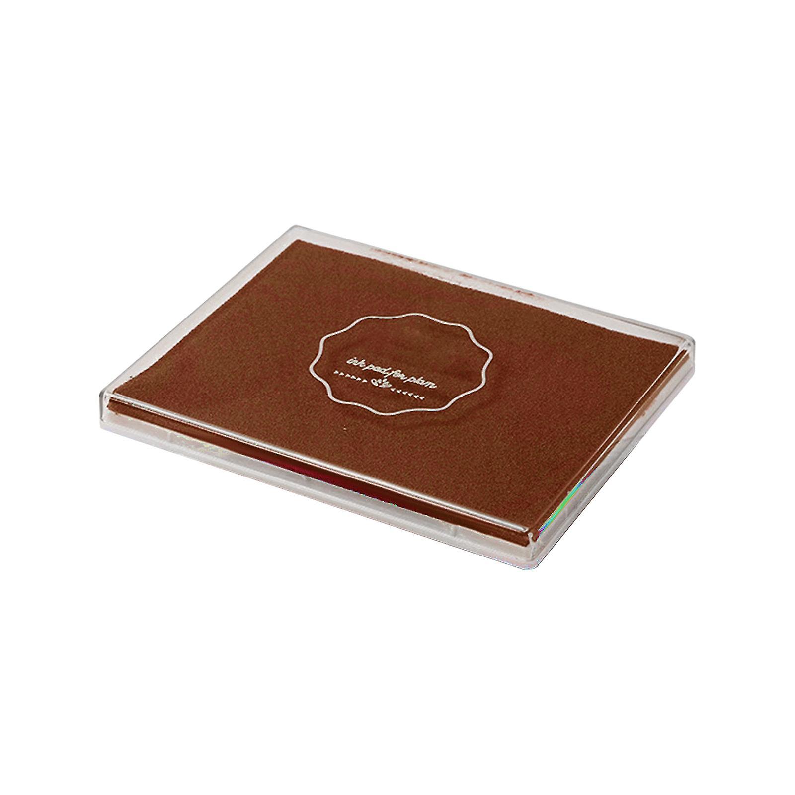Παιδικά γραμματόσημα Ink Pad Kids Stamp Pad Art Washable ευχετήριες κάρτες αφίσα DIY καφέ