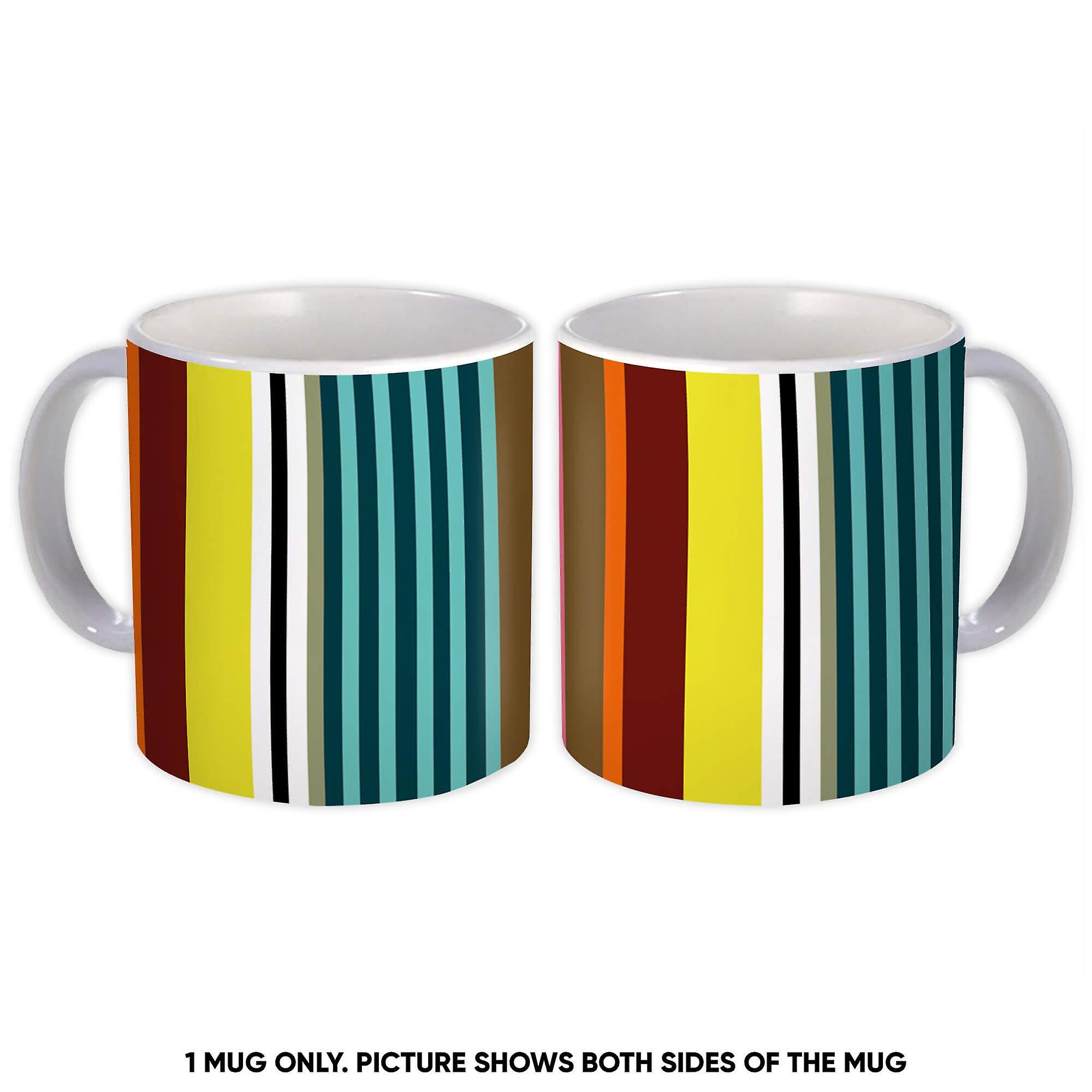 Gift Mug: Stripes Color Pattern Abstract