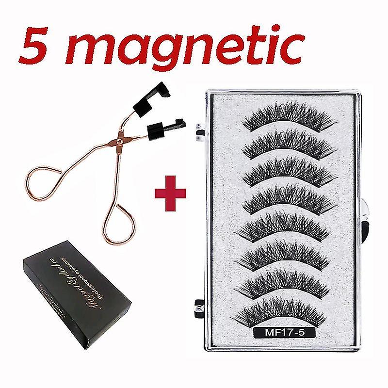 Magnetic Eyelashes Without Eyeliner Reusable False Lashes With Clip