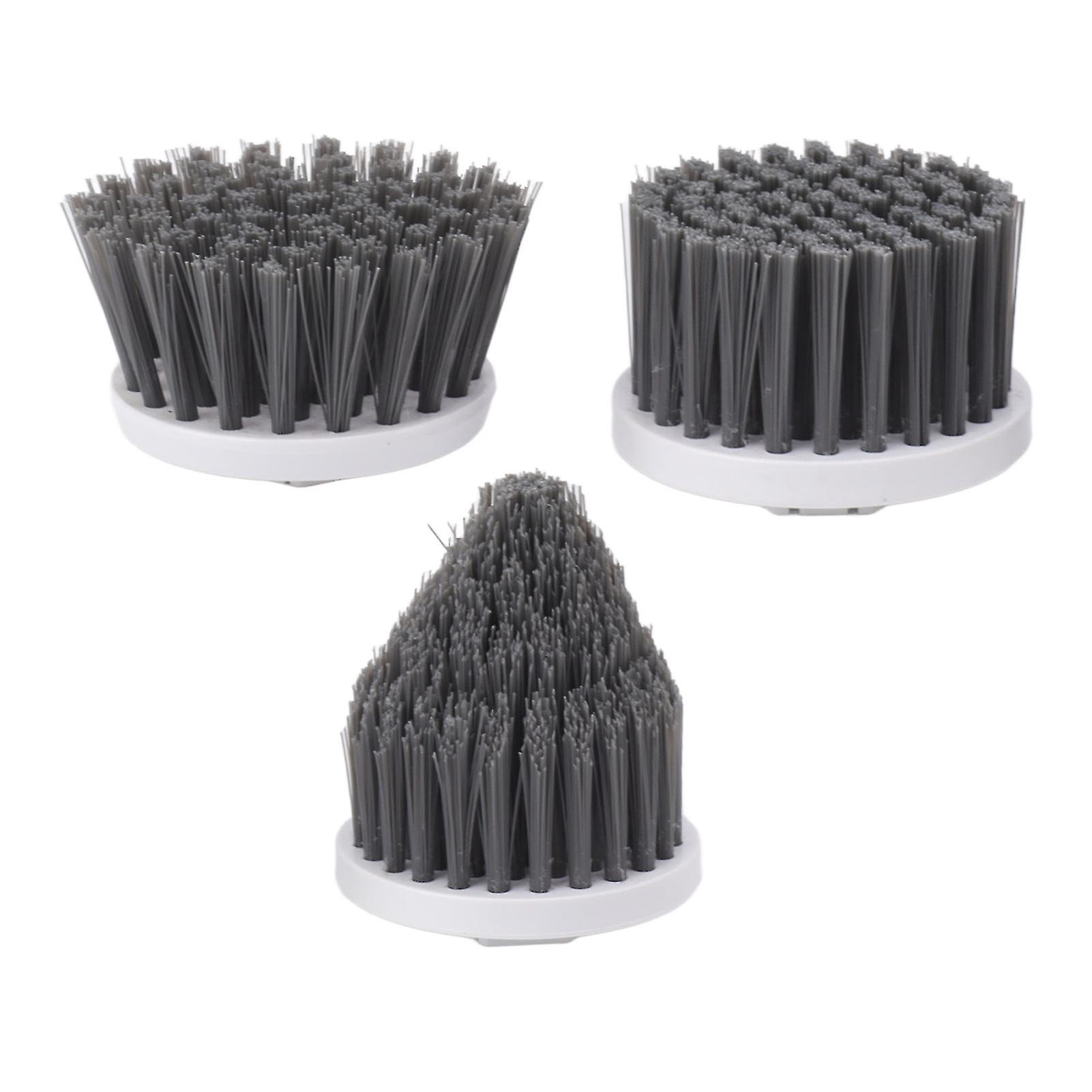 3PCS Electric Spin Scrubber Head Cordless Cleaning Scrubber Brush Head for Replacement Small Disc, Large Disc, Pointy