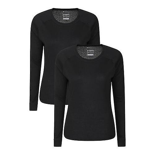 Mountain Warehouse Womens/Ladies Talus Thermal Base Layer Top (Pack of 2)