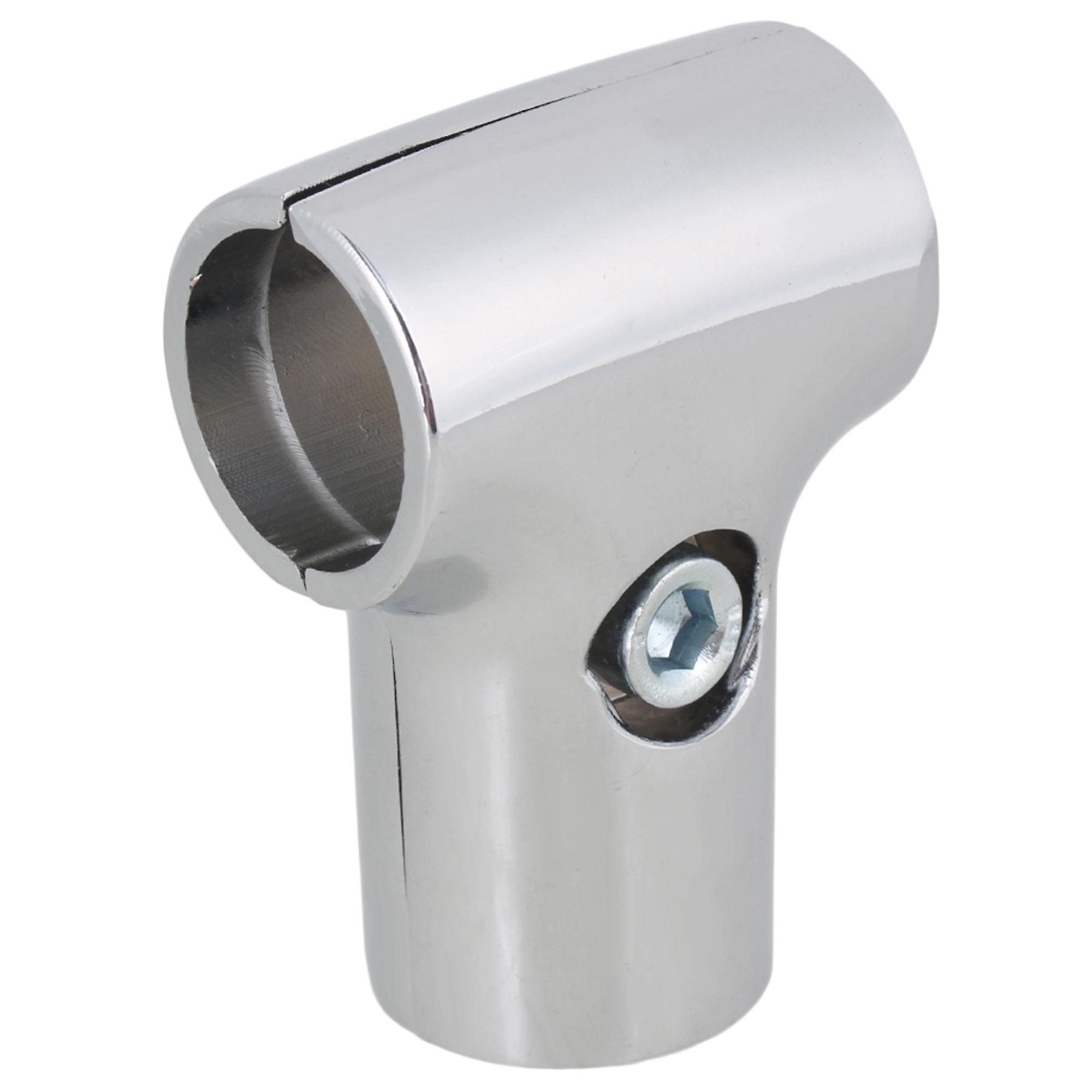 Polished Tee Connector for 25mm Aluminum Alloy Pipe Shelf Storage Rack DIY