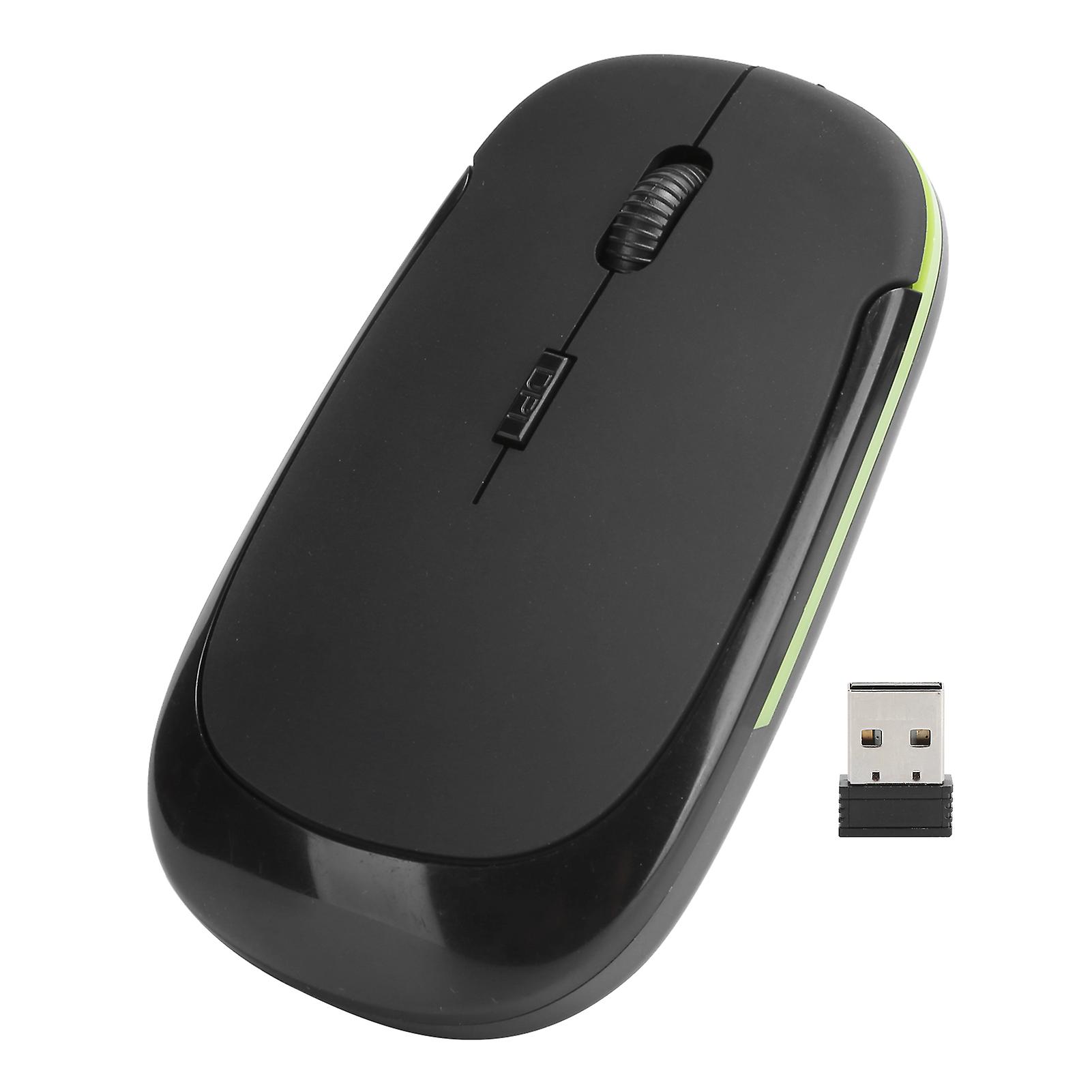 Adjustable 2.4G Wireless Mouse for Notebook - 1600dpi - Black