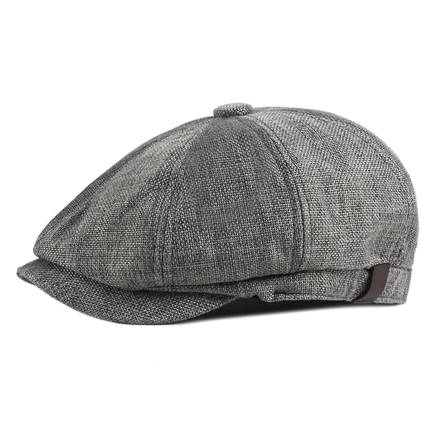 Men Beret Solid Color Vintage Hat