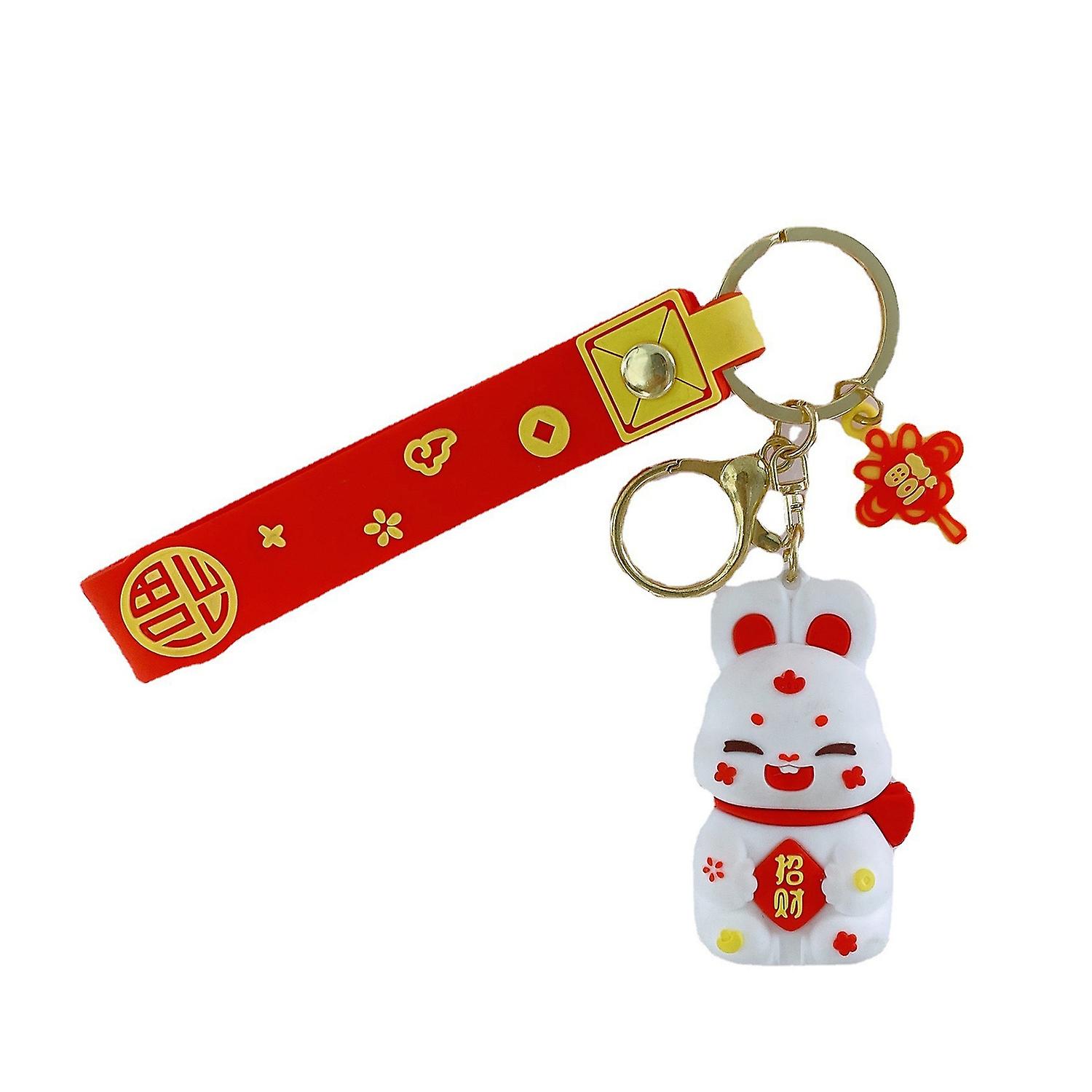 Cute Keychain with Lanyard  Anti-fading Bag Car Pendant Key Chains compatible Daily Use