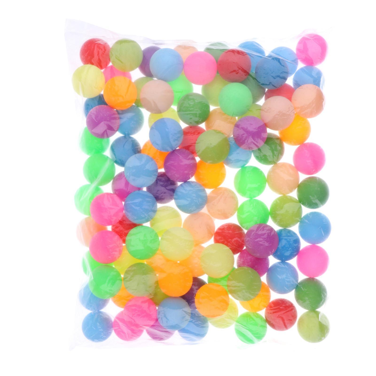 Pack of 100 Ping Pong Table Tennis Balls Beer Pong Colorful Cat Balls