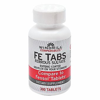 Windmill Health Fe Tabs Ferrous Sulfate, 300 Tabs (Pack of 1)