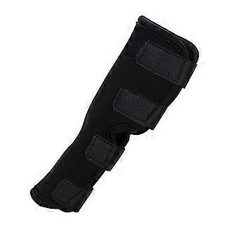Dog Leg Brace Elastic Adjustable Prevent Slip Compression Wrap Pet Leg Support Protector for Arthritis Injury Black S (21g/0.7oz)