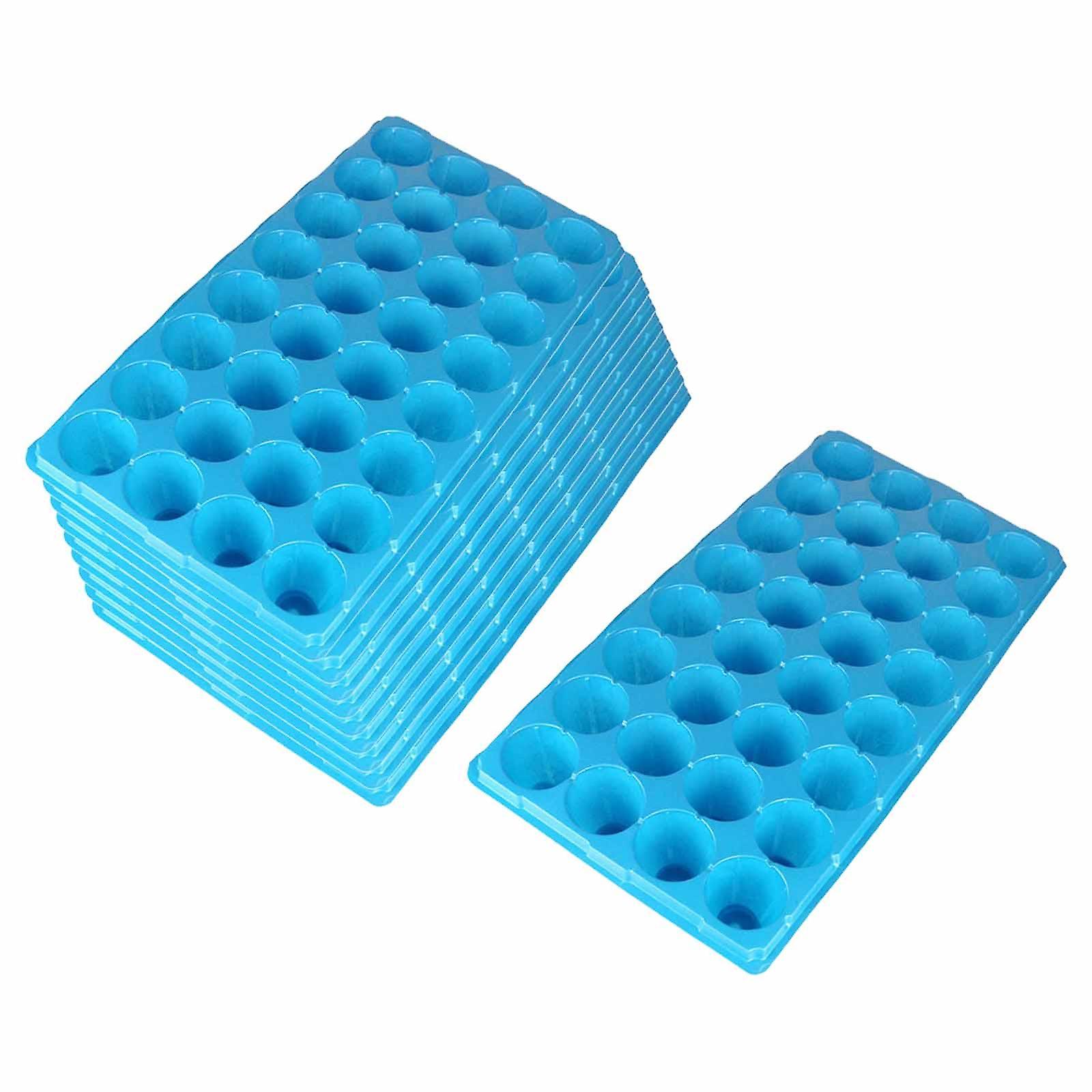 10 Pieces Seed Starting Trays Solid Plant Starter Kits and Base for Starting 80g