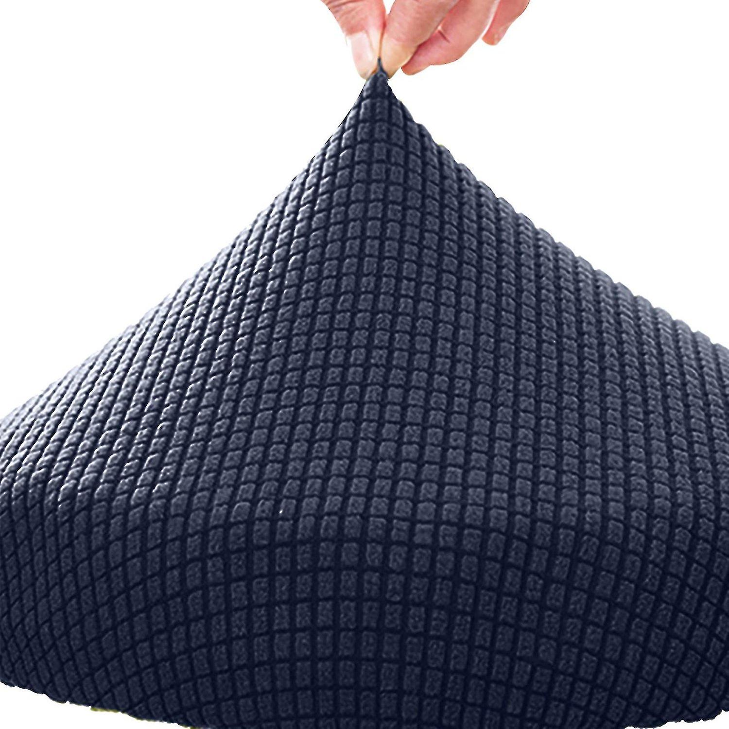 Elastisk strekkbar polyester stol overtrekk for hjemmet rund vaskbar avføring pute