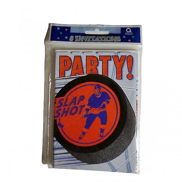 Amscan Slap Shot Party Invitations (Pack of 8)