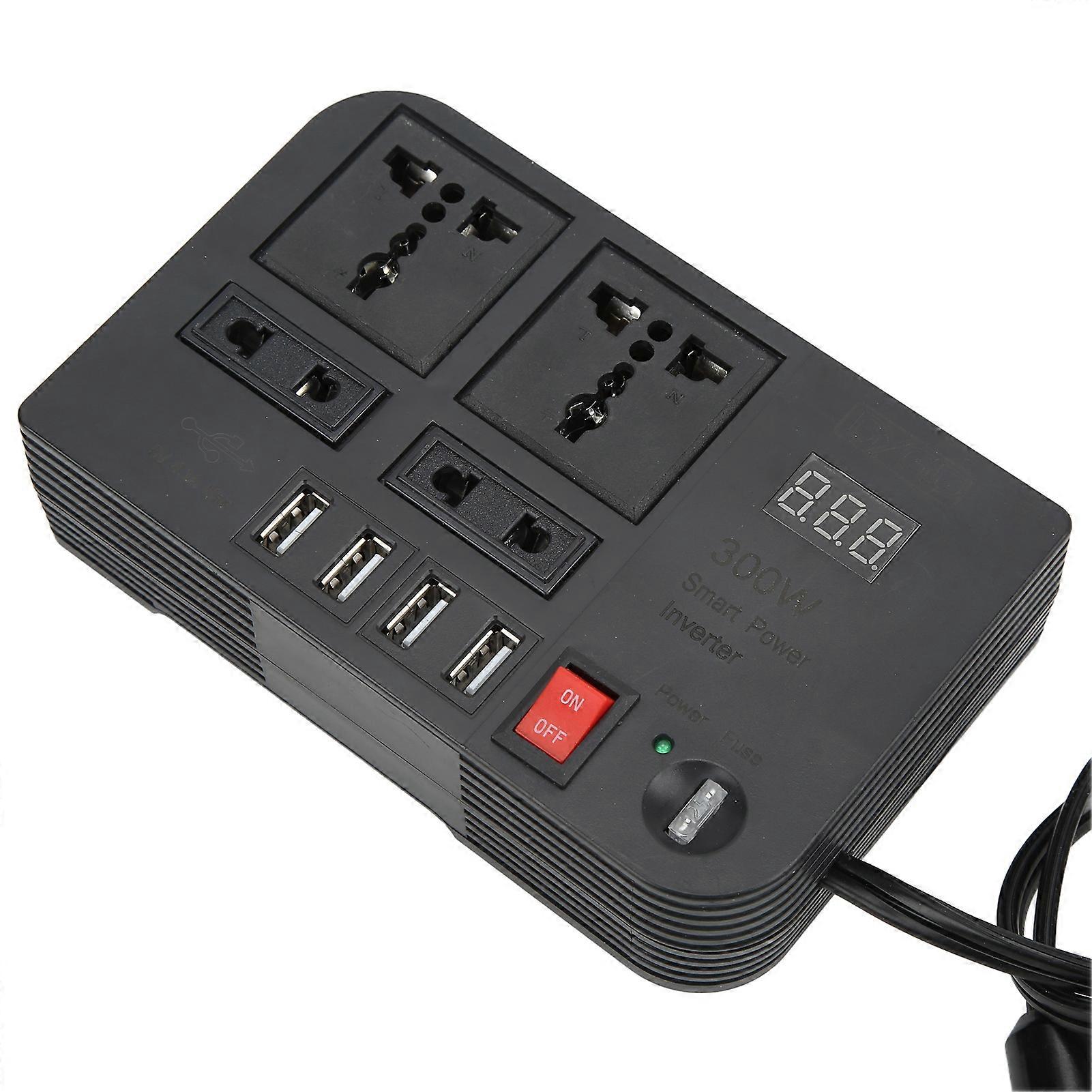 Power Inverter 12V to 220?240V 600W Modified Sine Wave Cigarette Lighter Voltage Converter Universal for Car