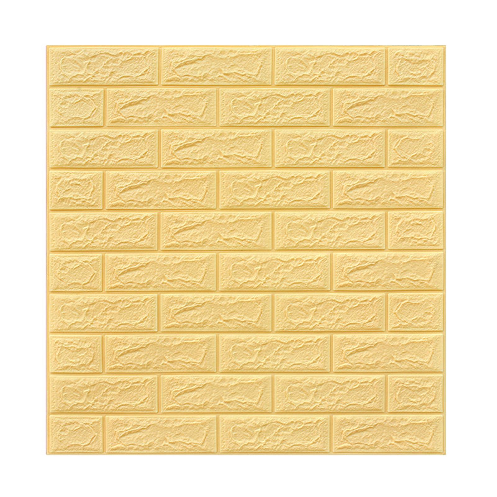 Self-Adhesive Wall Panel Stone Effect Brick Pattern 3D Foam Waterproof Wallpaper