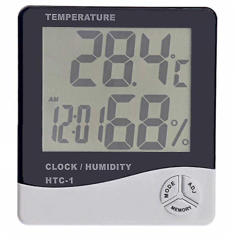 1pcs Humidity & Time At Same Time On The Large Lcd Display