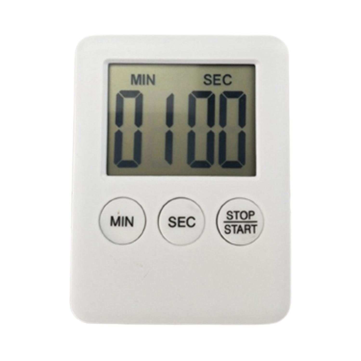 Baking Timer LCD Display Screen 3 Operation Buttons ABS Minute Second Count Up Cooking Timer for