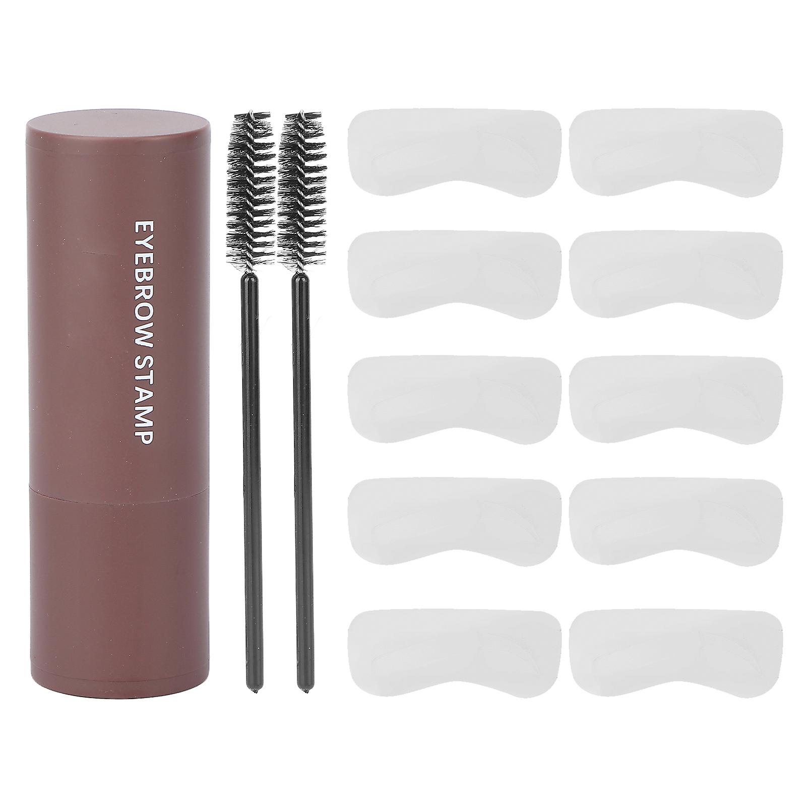 One Step Eyebrow Stamp, Shaping Kit, Waterproof Eyebrow Powder Set