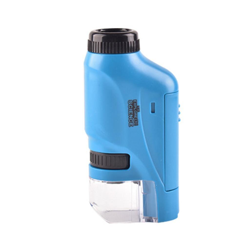 Handheld Mini Microscope 60-120x Pocket Microscope With Led Light Portable Microscope Kids Gifts