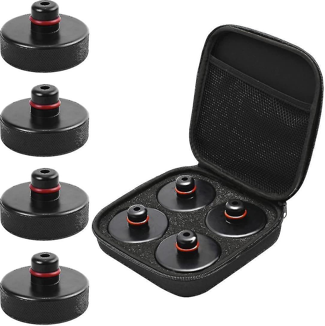 特斯拉Model 3/s/x/y的4包,Jack Point Pad坚固的适配器,配有存储盒配件