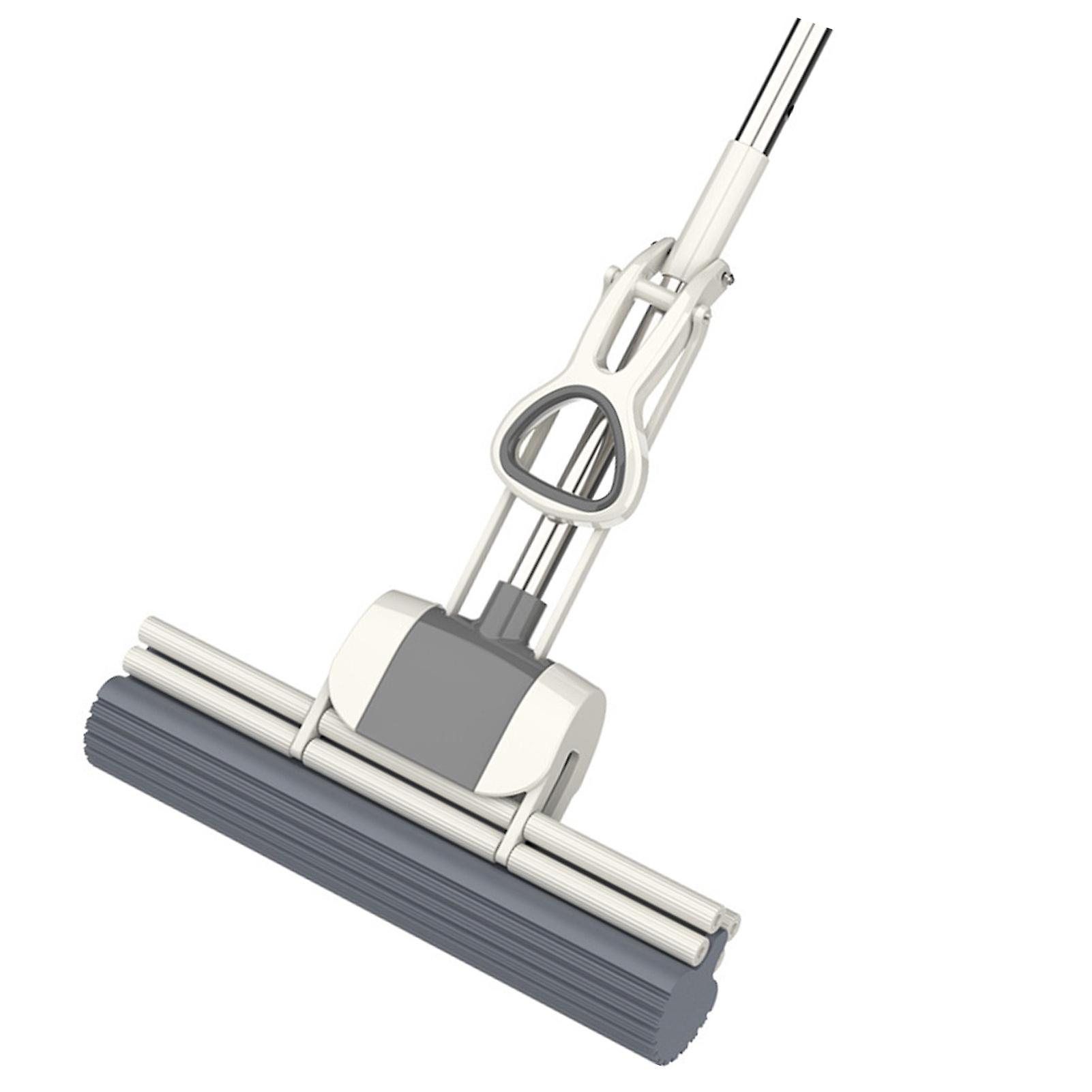 Roller Sponge Mop Lightweight Hand Free Multifunctional Squeeze Roller Mop for Home 