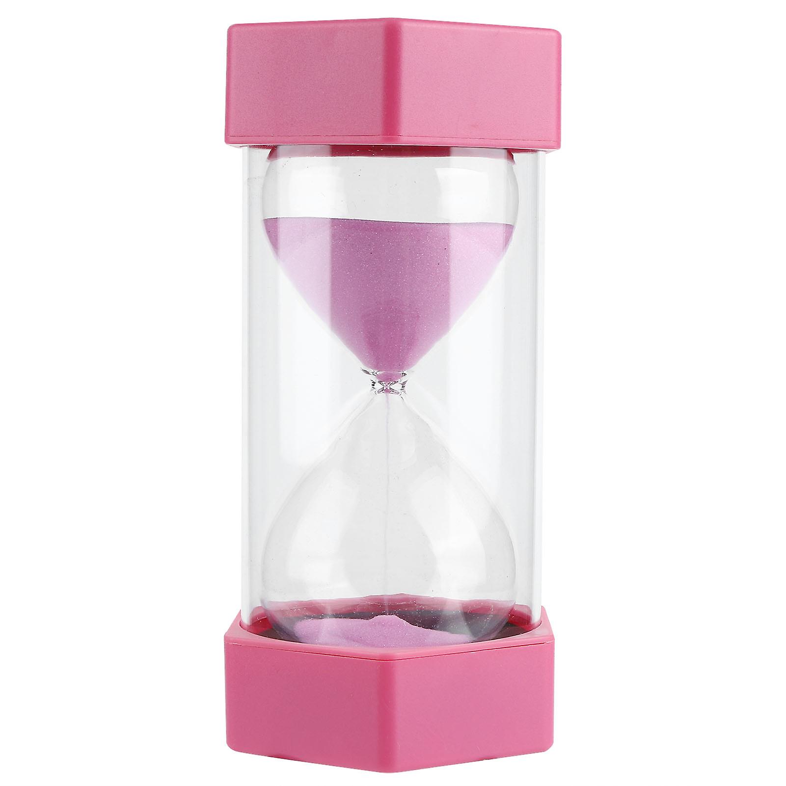 Hexagonal Hourglass Sandglass Timer 30 Minutes Timer Clock for Classroom Home Office Kitchen UsePink
