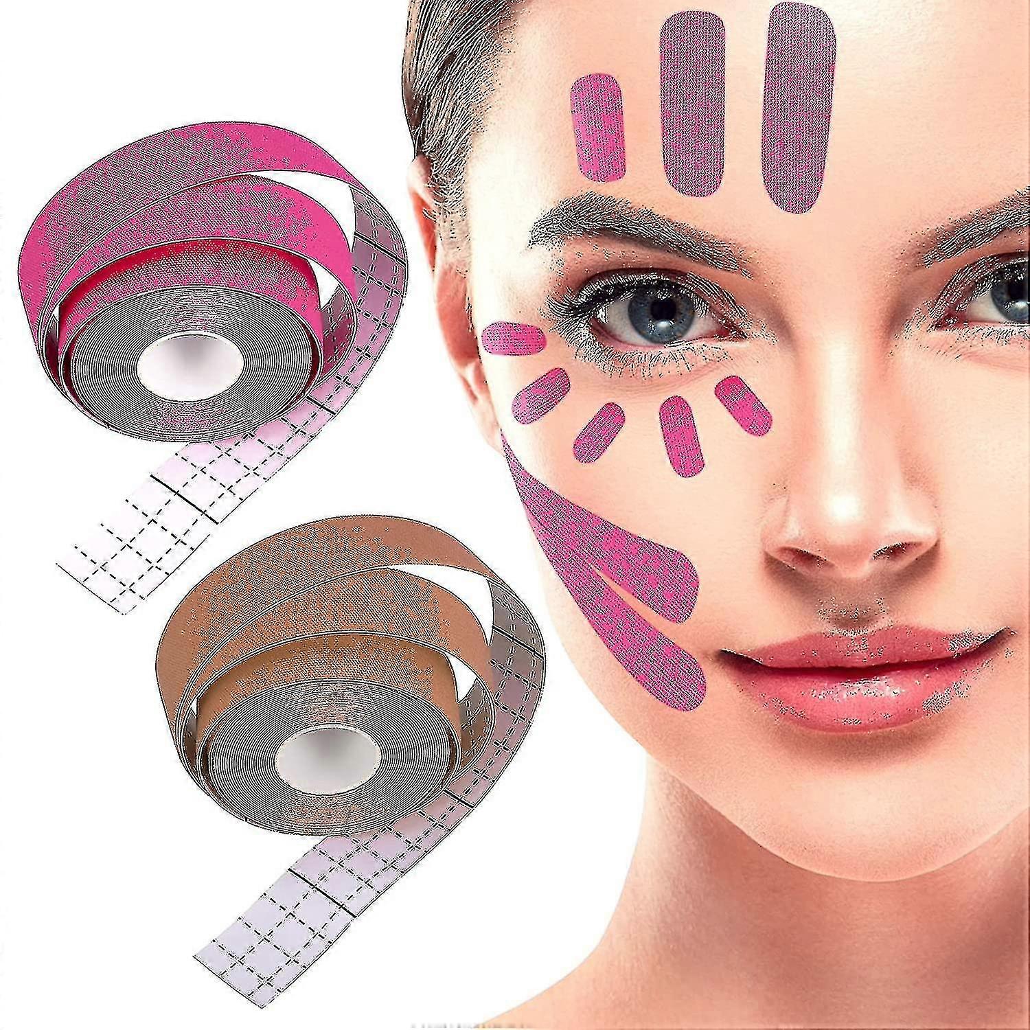 2 pcs Face Lift Tape Anti Wrinkle Face Eye Neck Lift Tape Wrinkle Patches For Firming And Tightening Skin