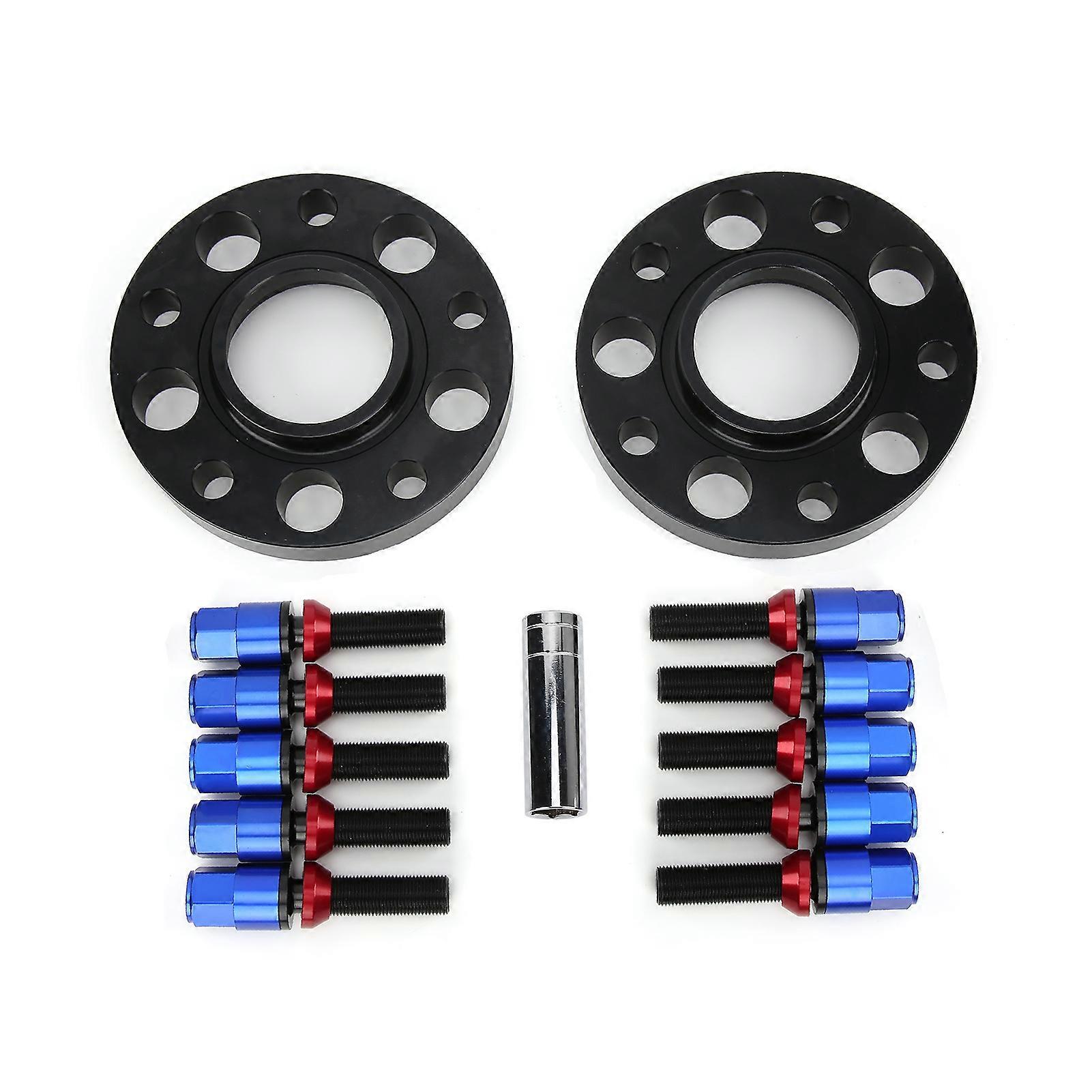 Car Hub Centric Wheel Spacers Kit Maintenance Modification Replacement for 1 Series F20/F21 20142019Blue E2U512