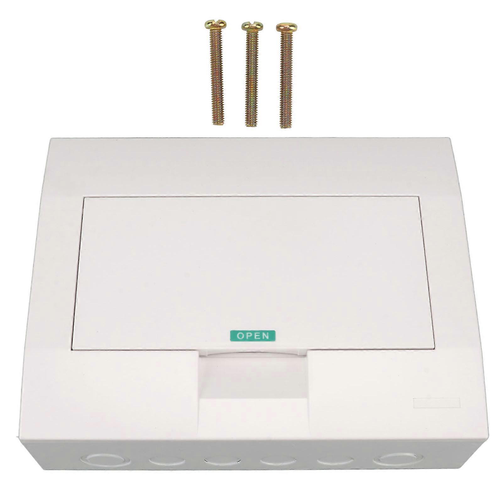 12 Way Power Distribution Box with DIN Rail Electric Circuit Protection Box Surface Mounted