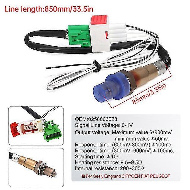 A 52mm Air Fuel Ratio Gauge Digital Arrow Display With Lambda Probe Oxygen O2 Sensor High-end Car Gauge Fit For 12v Car 234-4209