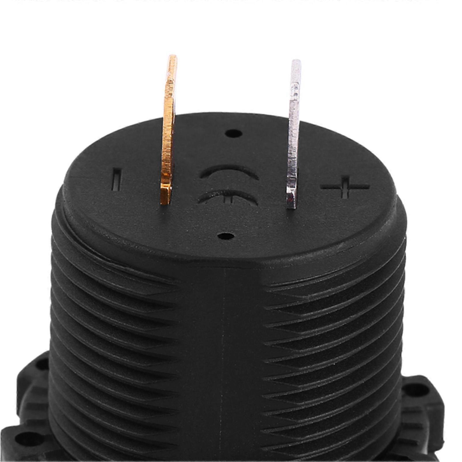 12 V Motorcycle Car LED Digital Display Voltmeter Waterproof Voltage Volt Meter Gauge Black New