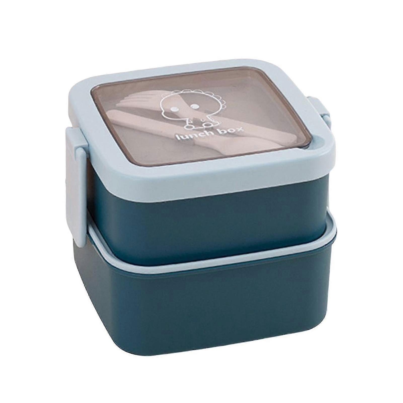 Portable Lunch Box Double-layer Bento Box With Tablewar For School Office