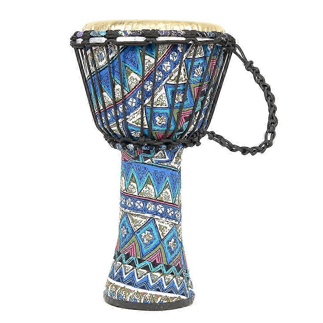 KINCJON 8 Inch Portable African Drum Djembe Hand Drum with Colorful Art Patterns Percussion Musical Instrument,X5-01