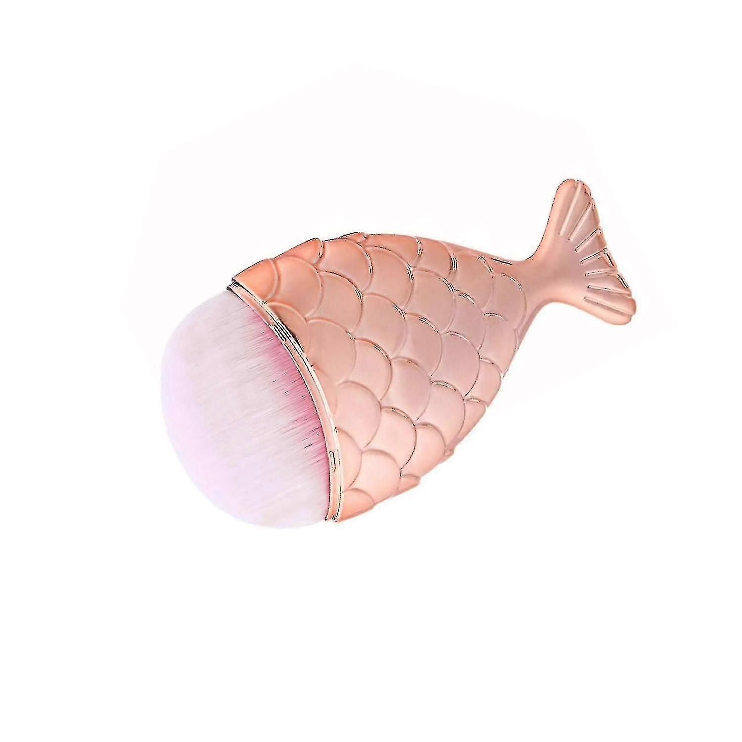 makeup brush, mermaid - pink, round