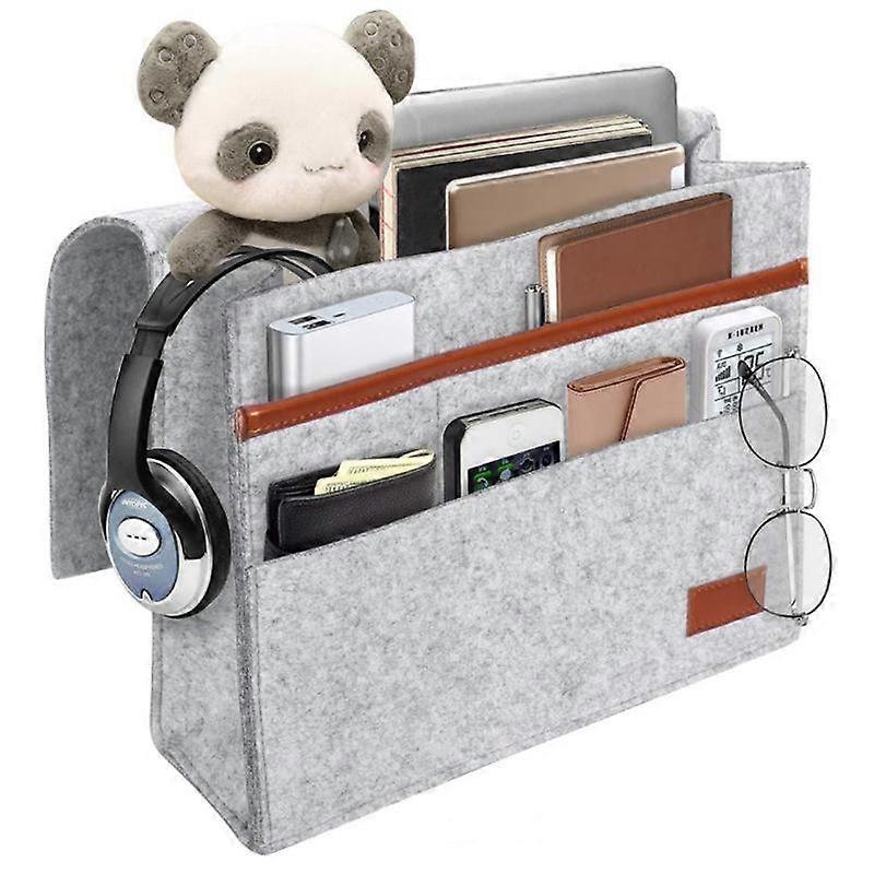 Bedside Frame Bed Frame Storage Organizer Felt Bedside Pockets Can Hold Tablet Computer Magazine Boo