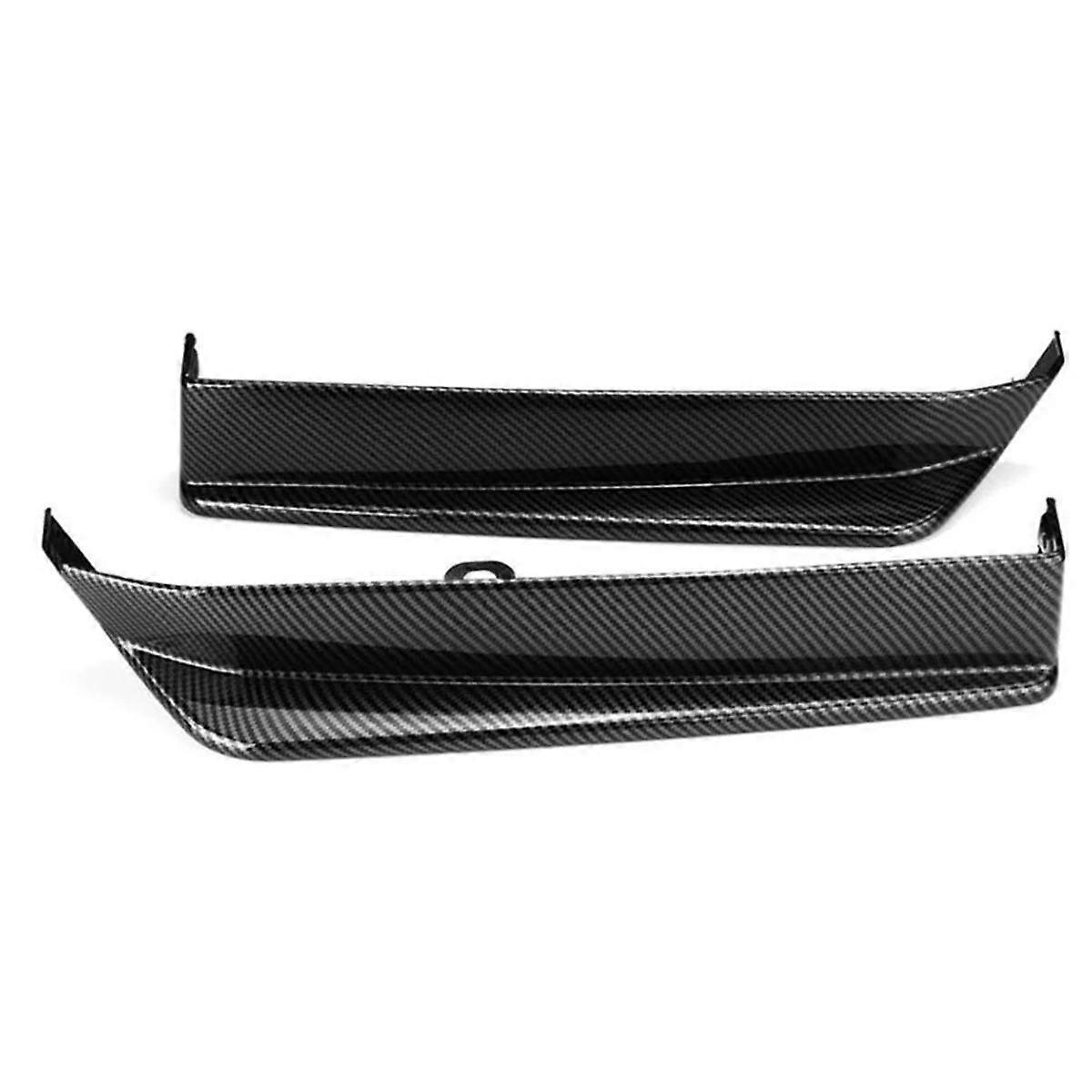 2 stk anti-ripe bil bakre støtfanger leppe forklær spytter splittere add-on side forkle cap spoiler for, c