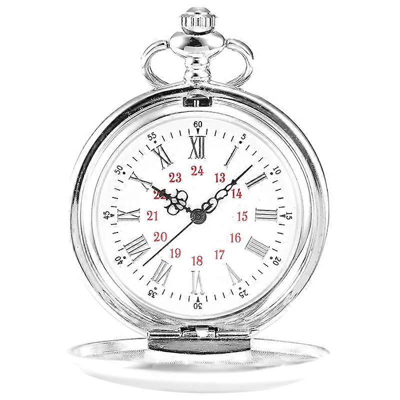 Taschenuhr, Metallarmband, Silber