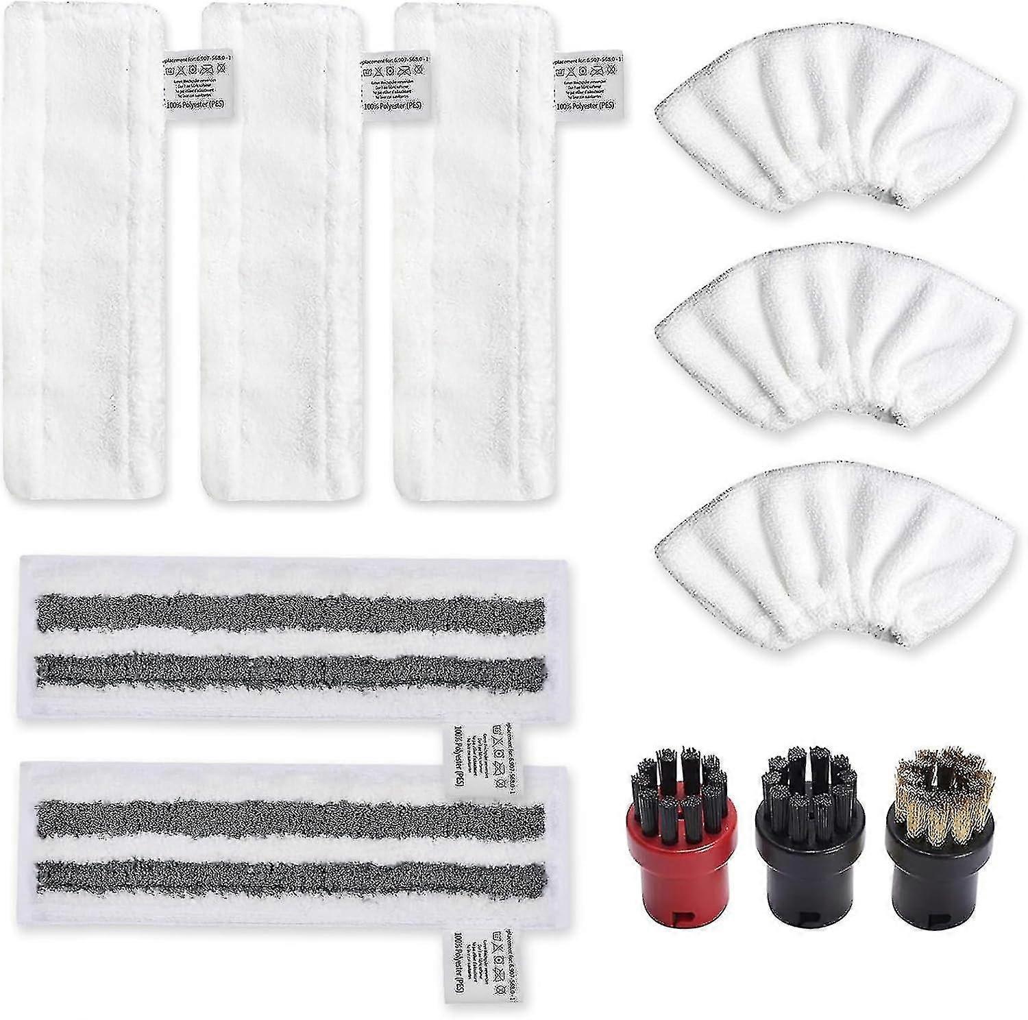 Accessory For Karcher Easyfix Sc2 Sc3 Sc4 Sc5 Microfiber Cloths Mop Cloths Round Nozzle Brushes For
