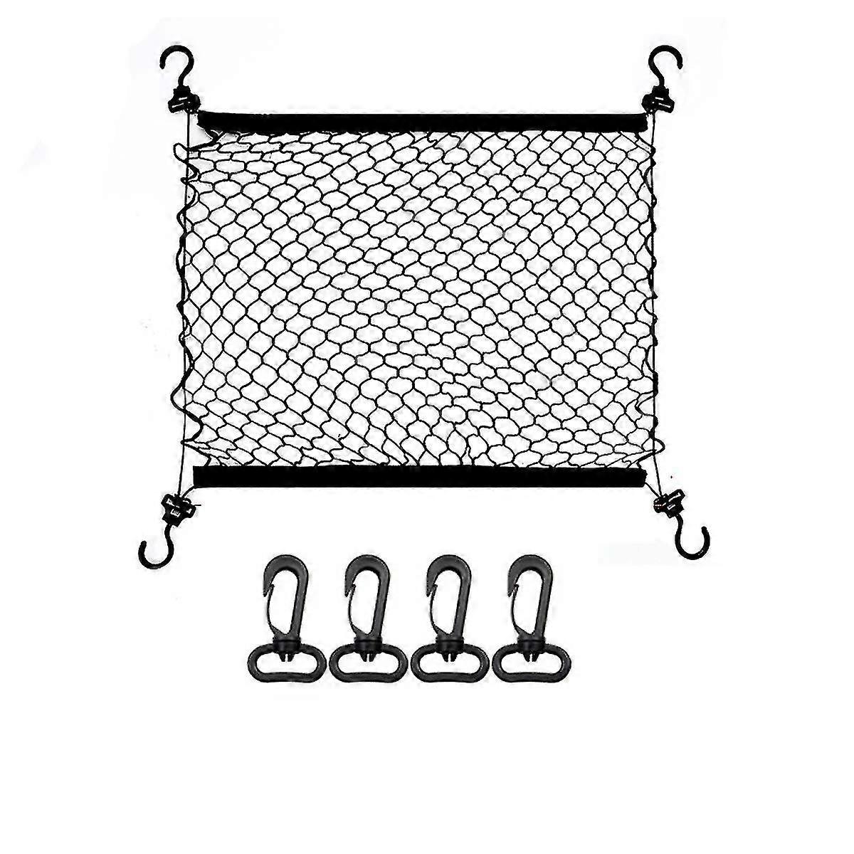 Car Cargo Net, Luggage Net Adjustable Elastic Organizer Net, Nylon Trunk Storage Net, Universal Fit For Car Boot Happy H