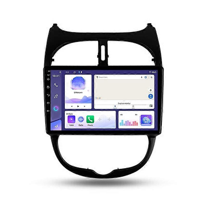 For Peugeot 206 1998 - 2012 Multimedia Radio Android Navigation GPS Video Player Stereo