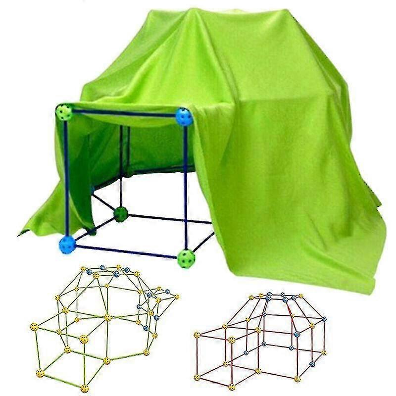 Build Your Own Den Set Kit Play Construction Fort Tent Building Kid Diy Tent Toy