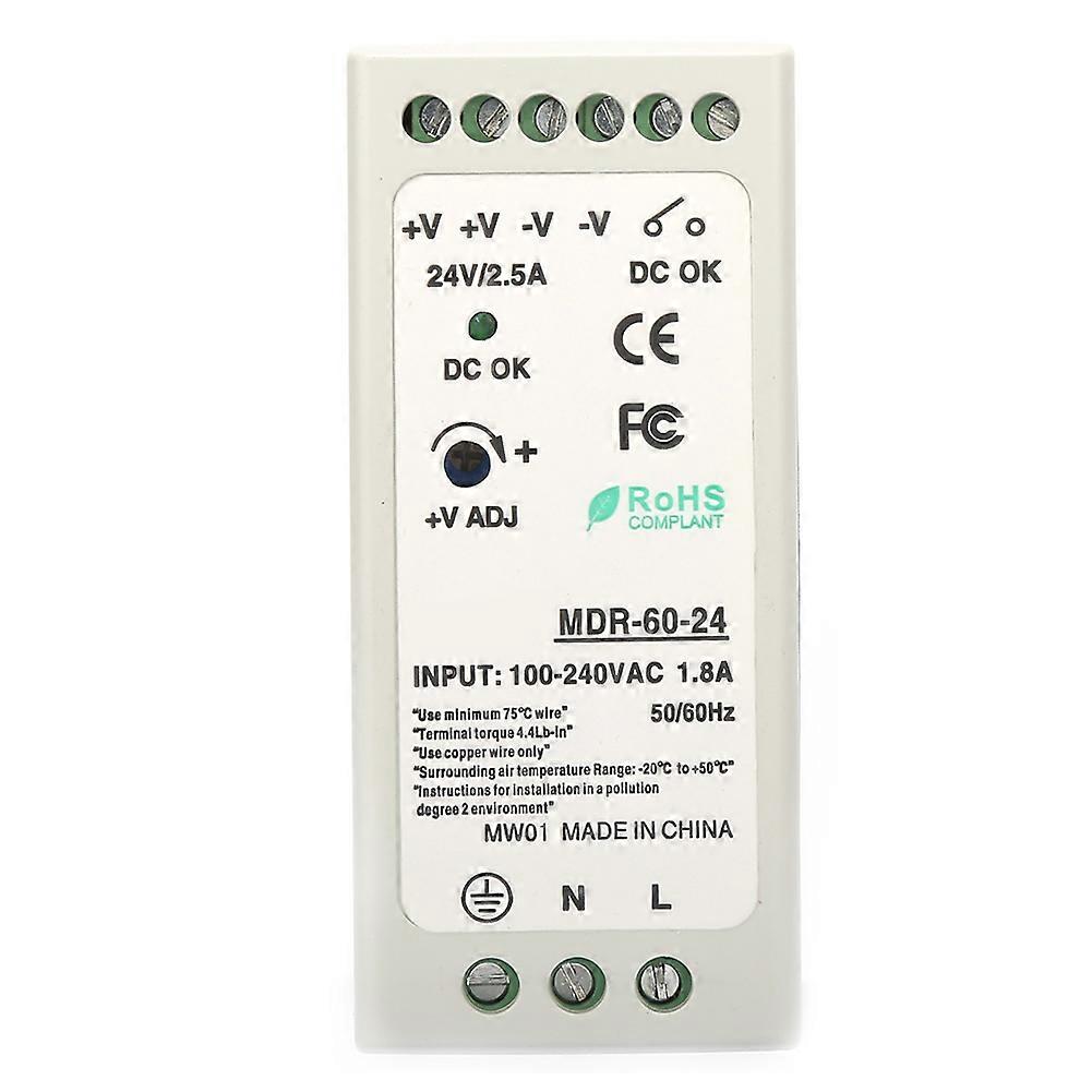 Single Output 60W DC24V Industrial DIN Rail Power Supply MDR~60~24 NO.7967