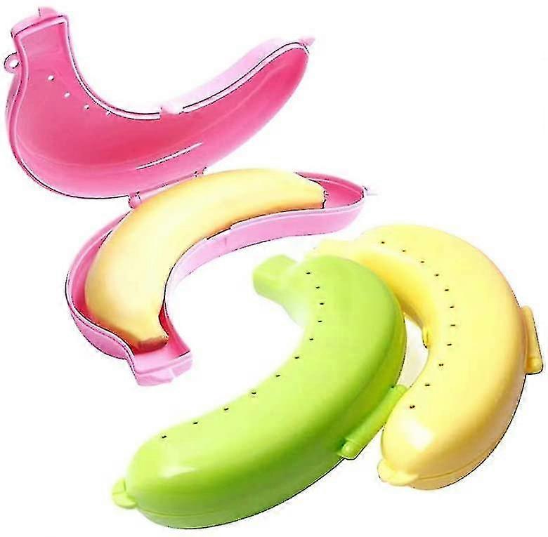 Fun Banana Box, 3 Pack Banana Safe (bpa Free), Banana Storage Box